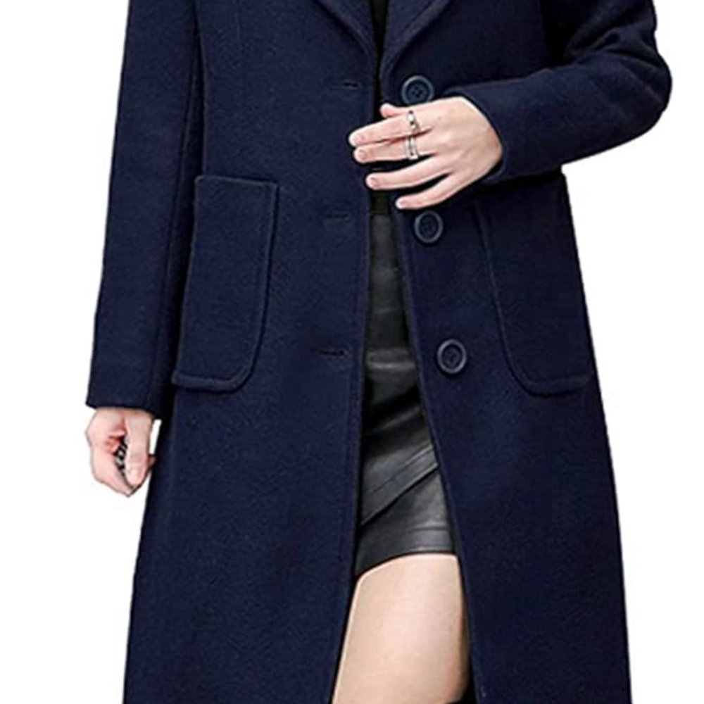 Elegant Navy Women's Coat